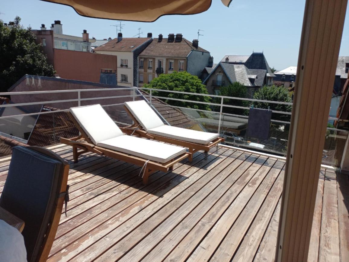 Appartement-Terrasse Parking Prive Meuble De Tourisme 4 Etoiles Belfort Ngoại thất bức ảnh